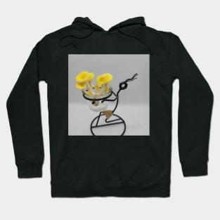 Yellow Oyster Mushroom in glass Hoodie